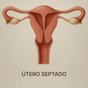 Imagem ilustrando um útero septado